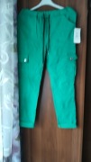 Zielone spodnie bojówki gnieciuchy  nowe