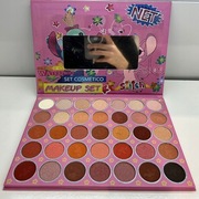 Paleta cieni do powiek 35 kolorów matowych i brokatowych