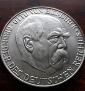 Srebrny medal 1971 Otto von Bismarck 100 lat proklamacji cesarskiej