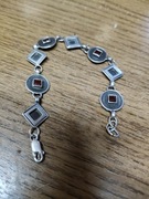 Bransoletka damska w starym stylu,posrebrzana 