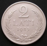 Łotwa 2 latI 1925 - srebro