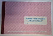Druk dziennik tabelaryczny "amerykanka" K-186
