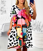 DUŻA sukienka  50-52-54-56 plus size --,3xl,4xl,5xl,6xl