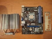Msi H81 p33 + 8gb ram+ i5 4570 + cooler