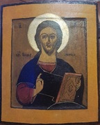 Ikona, Chrystus Pantokrator, Rosja, XVIII/XIX w.