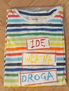 T-shirt IDĘ WŁASNĄ DROGĄ bawełna ENDO r. 152