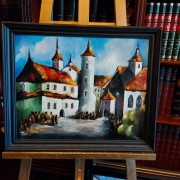 " Przed kościołem" pejzaż