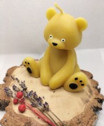 Świeca miś z wosku pszczelego 