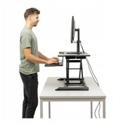 Stanowisko nakładka na biurko do pracy w pozycji stojącej lub siedzącej