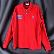 U.S Polo Assn koszulka polo czerwona XXL bawełna