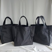 Czarna torba shopper, wodoodporna