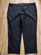 Spodnie damskie 7XL elastyczne cygaretki zgrabne wełna 56 pas124