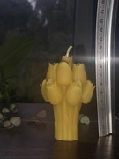 Tulipany świeca z wosku pszczelego