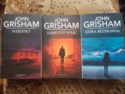 Grisham x3 Werdykt, Góra bezprawia, Samotny wilk (pockety) Nowe