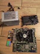 Zestaw płyta główna + procesor + karta graficzna + zasilacz + RAM