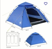 Niemiecki namiot 3 osobowy z systemem szybkiego rozkładania 