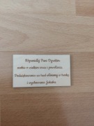 Tabliczka 9x5cm grawer 