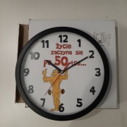 Zegar ścienny dla 50 latka