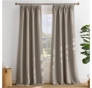 2 Zasłony 140x260cm. Zaciemniające Termiczne Z Taśmą Marszczącą.