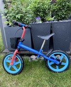 Rowerek biegowy, z koszyczkiem