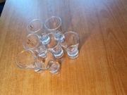 Kieliszki szklane 30 ml w geometryczne wzory 7 szt