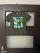 T-shirt chłopczyk khaki z nadrukiem nowy rozmiar 122