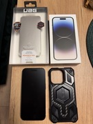 IPhone 14 Pro, biały, 128 GB, bateria 85%.