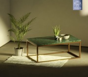 Ława “Classic” złota z granitem Indian Green