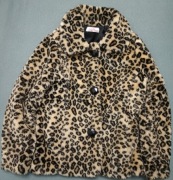 Krótkie futerko kurteczka w panterkę Sophie 140/146 cm (10-11 lat)