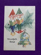 Danuta Imielska  Boże Narodzenie Wesołych Świąt pocztówka 