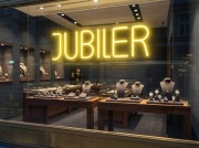 NEON JUBILER SZYLD REKLAMOWY LED BIŻUTERIA TEKST DOWOLNY 