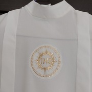 Alba komunijna dziewczęca+ halka stan BARDZO DOBRY 