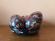 Pisanki drewniane jajka Wielkanocne XXw. Rosja/Ukraina.