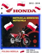 INSTRUKCJA NAPRAW HONDA CRF 250L 2012 - 2018r SERWISOWKA j.POLSKI  