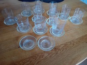 Szklanki na spodkach czasy PRL