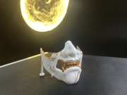 Stand PS5 DualSense Ghost of Yotei | ręcznie malowany | druk 3D