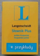 Słownik PLUS polsko - hiszpański hiszpańsko-polski + przykłady 