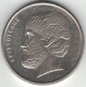 Grecja 5 drachm 1988 Arystoteles 22,5 mm nr 2