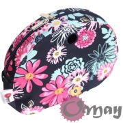 Organizer Obag MOON LIGHT granatowy – kwiaty róż turkus 2 kieszenie | OMAY