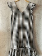 Reserved Sukienka paski falbanka S/M