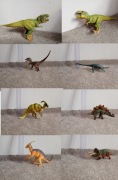 Figurka T rex tyranozaur stegozaur triceratops velociraptor  Schleich Papo
