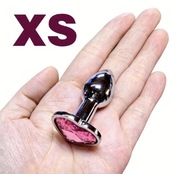 Korek analny różowe serce Rozmiar XS Nowy