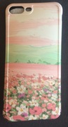 ETUI, CASE, OBUDOWA, iPhone 8plus, kwiaty, łąka