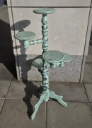 Kwietnik drewniany, stylowo przecierany, vintage