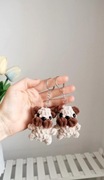 Piesek na szydełku, mopsik, brelok, zawieszka handmade 