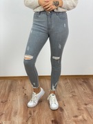 Spodnie jeans szare