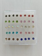 Urocze malutkie kolczyki sztyfty 20 par!