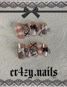 press on nails ręcznie malowane paznokcie