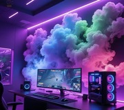 LED Chmurka 4m RGB USB Muzyka | Pokój Impreza Prezent Dekoracje