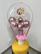 Box balonowy - MAŁY- , prezent z balonem, róże mydlane, PERSONALIZACJA